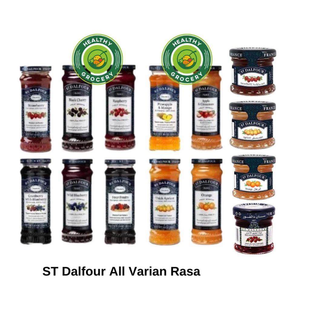 

ST Dalfour Jam Fruit Spread 284gr All Varian Rasa / ST Dalfour Jam Fruit Spread 28gr All Varian Rasa