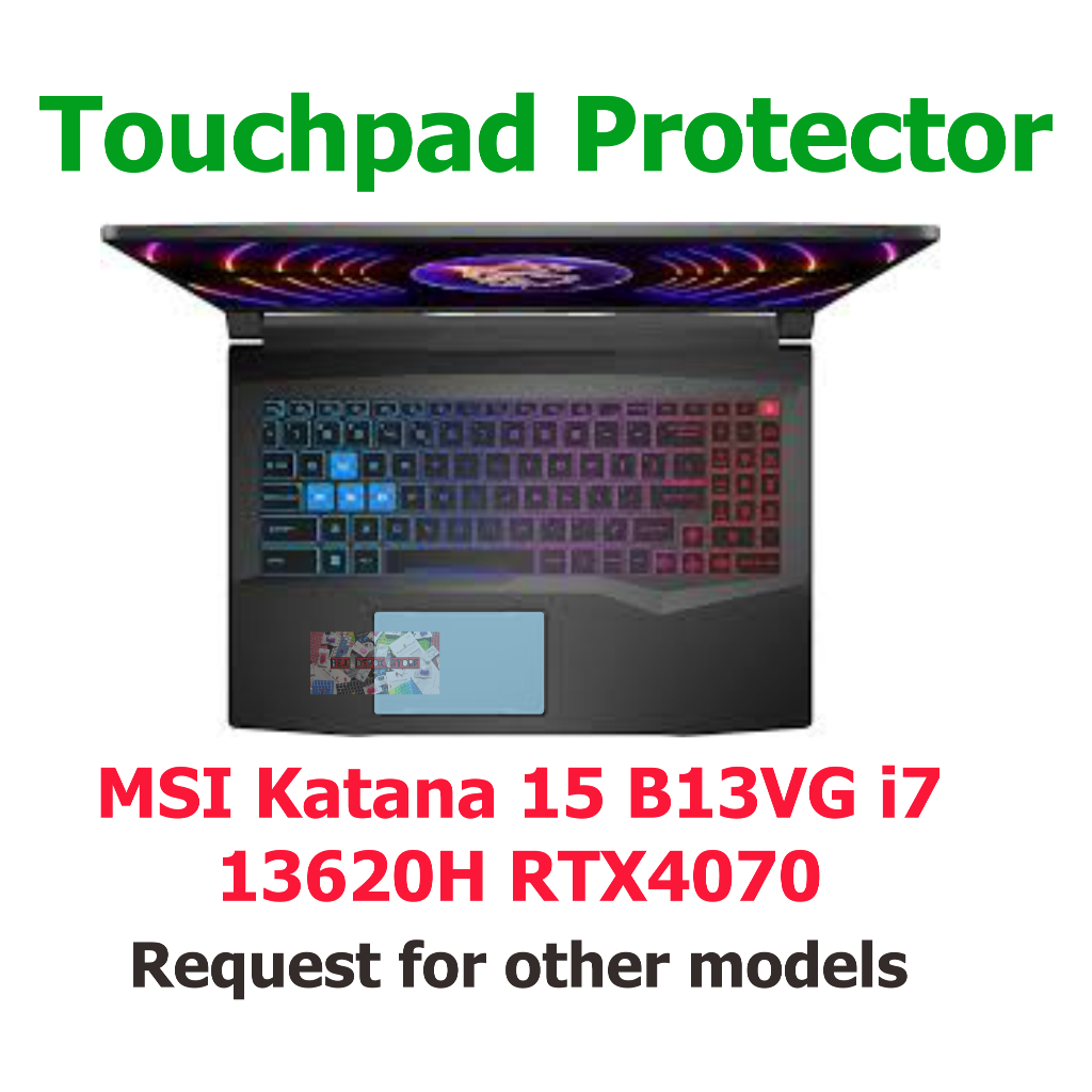Touchpad Trackpad Protector MSI Katana 15 B13VG i7 -13620H RTX4070