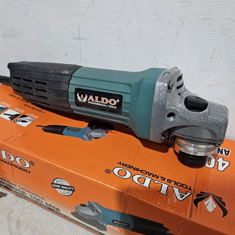 Mesin Gerinda Tangan ALDO 402 Angle Grinder 100mm Putra Inti