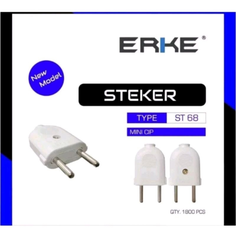 Colokan Steker Listrik Gepeng Erke ORIGINAL SNI Berkualitas Bagus