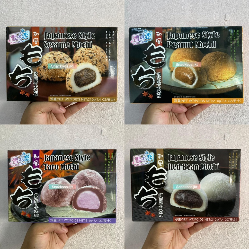 

EG YUKI & LOVE JAPANESE STYLE RED BEAN MOCHI / TARO MOTCHI / PEANUT MOCHI / SESAME - TAIWAN