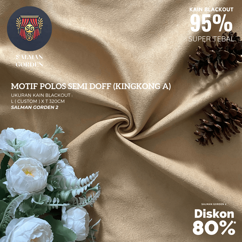 KAIN GORDEN BLACKOUT POLOS METERAN CUSTOM MOTIF POLOS SEMI DOFF ( KAIN BLACKOUT 85% - 95% - KODE KIN