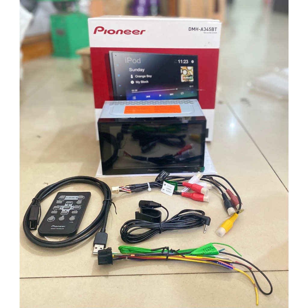 Pioneer DMH-A345BT Bluetooth Head Unit Double Din Tape Mobil A345 BT