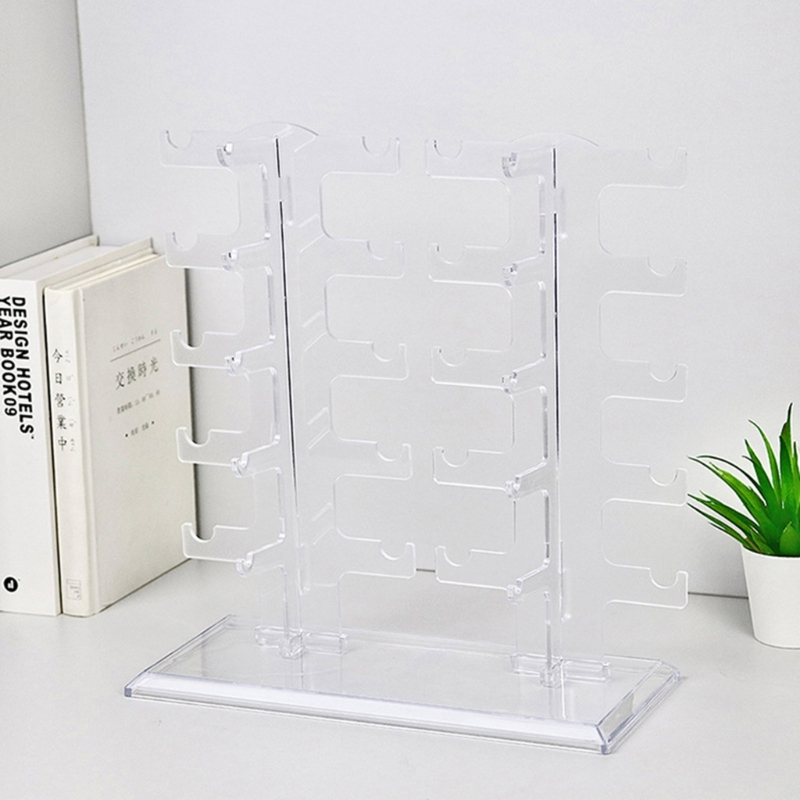 RJ 4susun Display Pajangan Kacamata Akrilik /Tempat Rak Display Kacamata /Tampilan Konter Rak