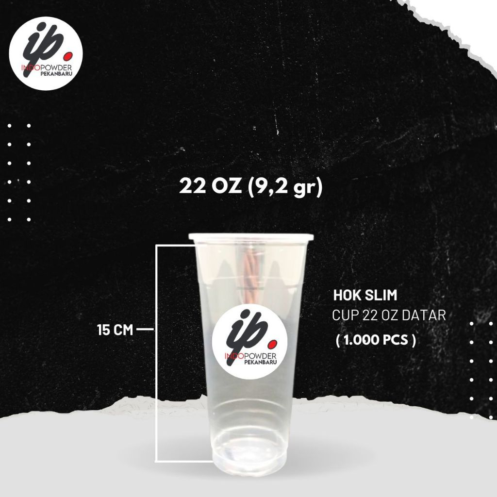 Sablon Cup 22oz Datar Hok Slim 1.000
