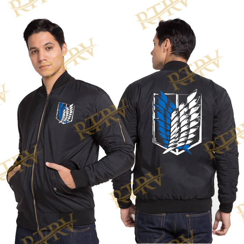 JAKET BOMBER ATTACK ON TITAN  JAKET BOMBER PRIA ATTACK ON TITAN