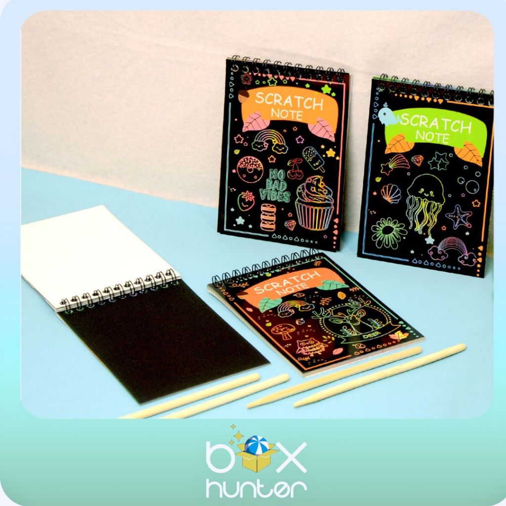 

SCRATCH PAPER NOTE || BUKU MENGGAMBAR AJAIB WARNA