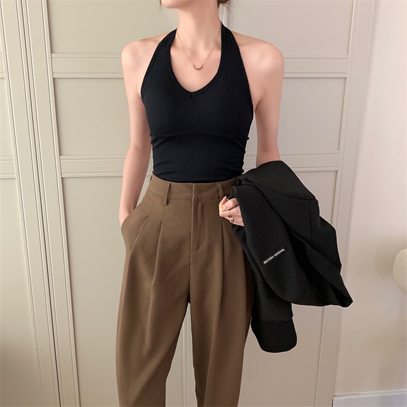 Tank Top Wanita Korean Sexy Tanpa Kawat Tanktop Premium Import BR183