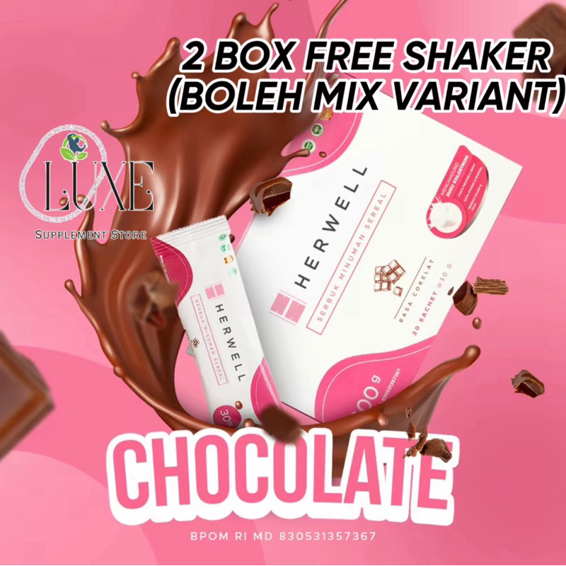 

PROMO TERMURAH! 1 BOX HERSLIM HERVIBE HERLEAN HERWELL Susu Diet Coklat Detox Diet Slimming BPOM