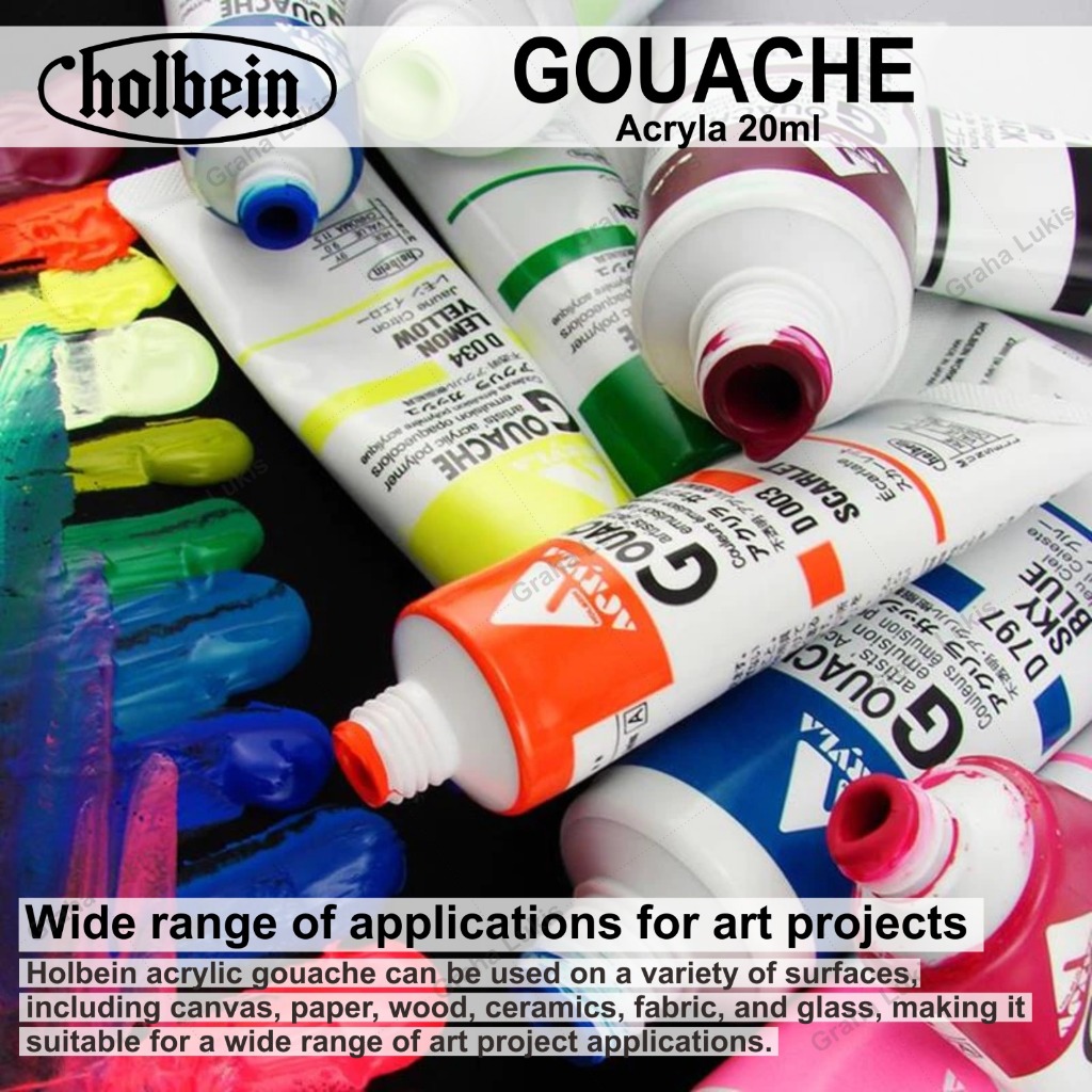 

HJK Holbein Acryla Gouache 20ml (Basic Colors) Varian 4