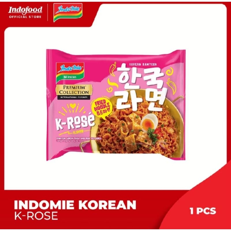

Indomie Premium Collection Korean Series Korean Rose Flavour 85gr