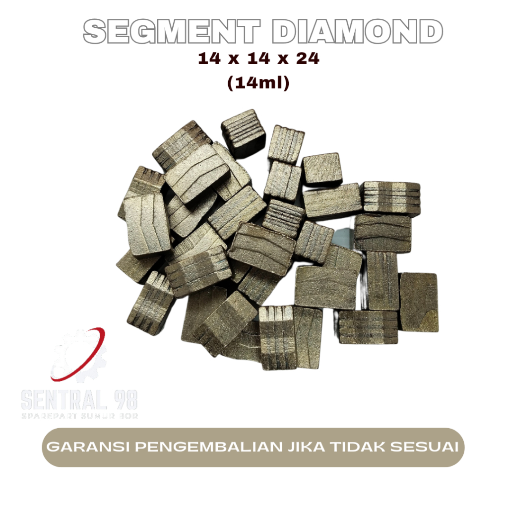 segmen mata bor sumur/ segment bor sumur/diamond segment