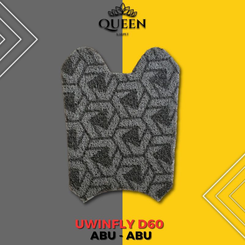 Promo Bulan Ini Paket Hemat Karpet + Sarung Jok Sepeda Listrik U Winfly D60 Motif Corak Spesial-