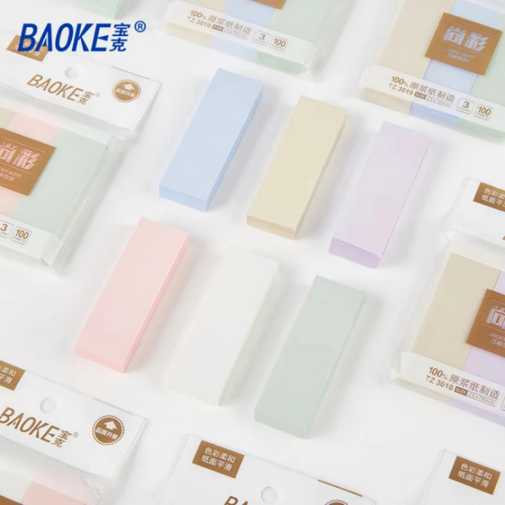 

Stick Note BAOKE Memo Tempel / Sticky Notes 25x76mm 100 Lembar 3 Warna TZ3010 - ATK
