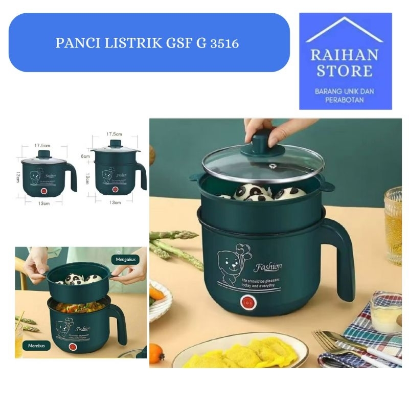 Panci Elektrik Multifungsi - Panci Listrik Serbaguna GSF 3516 - Panci Listrik Gsf
