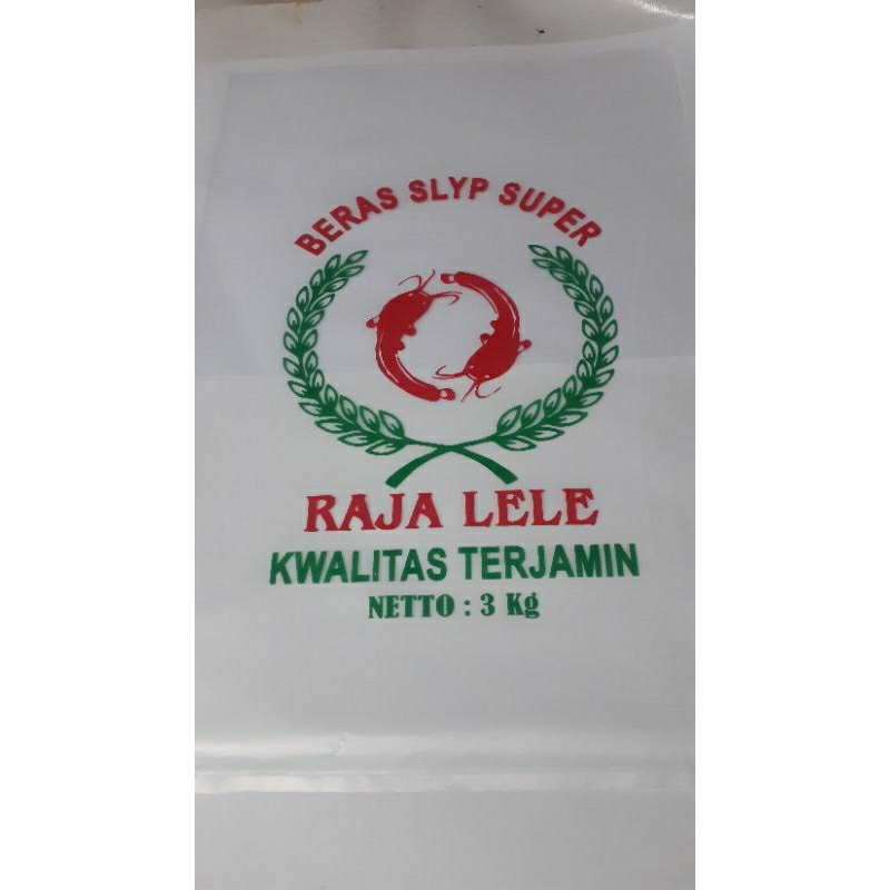 plastik beras 3 kg raja lele