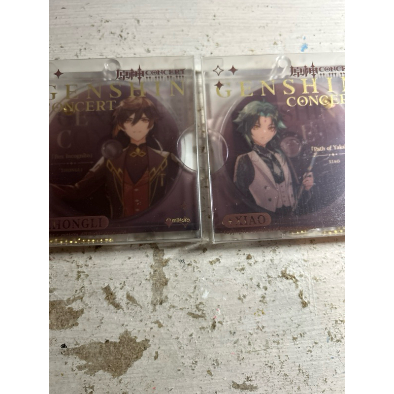[OFFICIAL] genshin impact concert cd keychain - Zhongli, Xiao