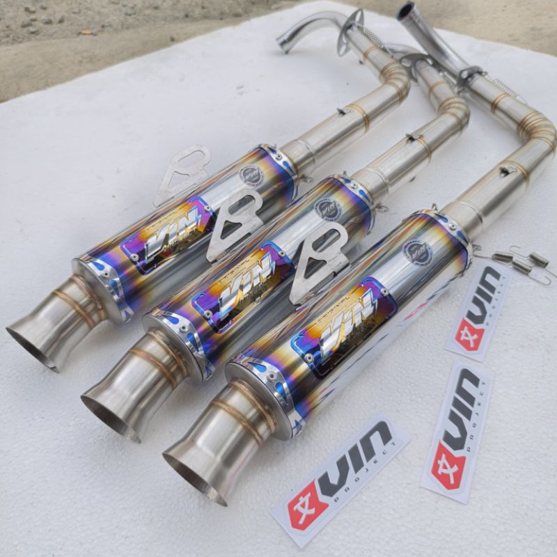 Knalpot SALEMBA CEKLIST Corong Medwick Original VIN Project Fullsistem motor Beat Mio Sporty Aerox N