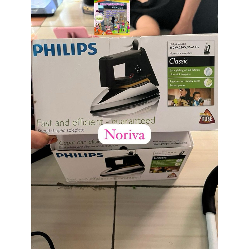 Setrika Philips Classic Anti lengket