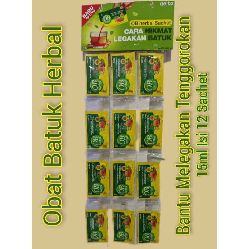 

Obat Batuk Herbal Kemasan Renceng isi 12'sachet 15ml Bantu Melegakan Tenggorokan