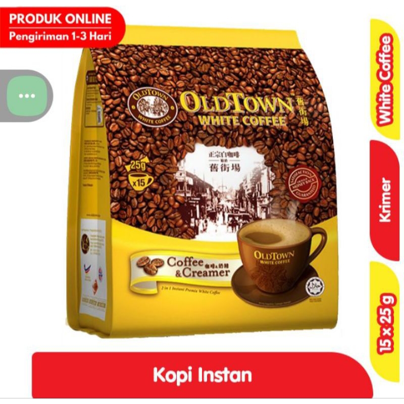 

Old Town White Coffe Kopi Instan & krimer 15 x 25g