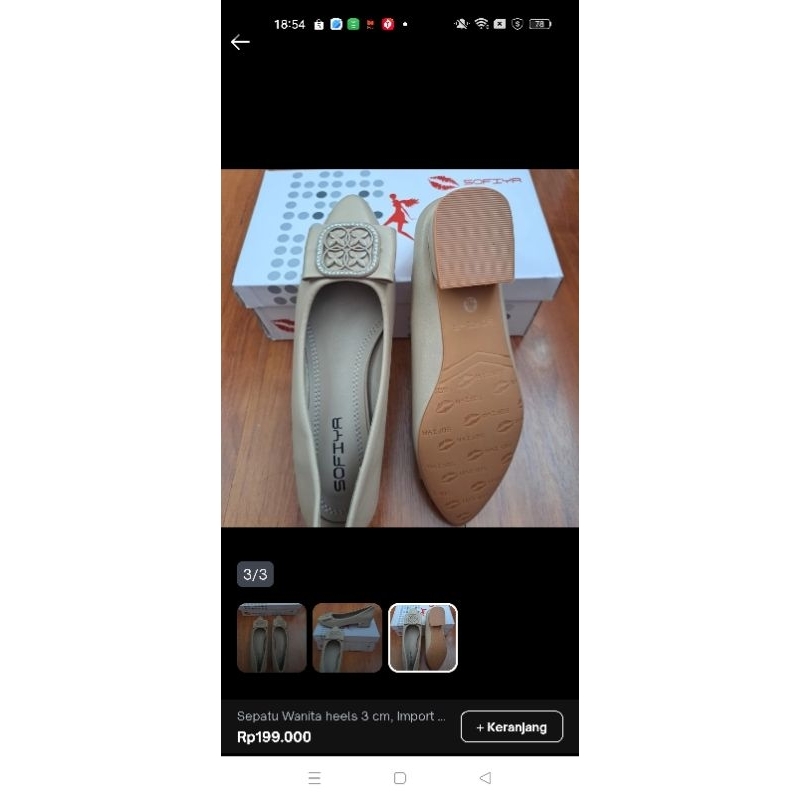 Sepatu Sofiya heels 3cm