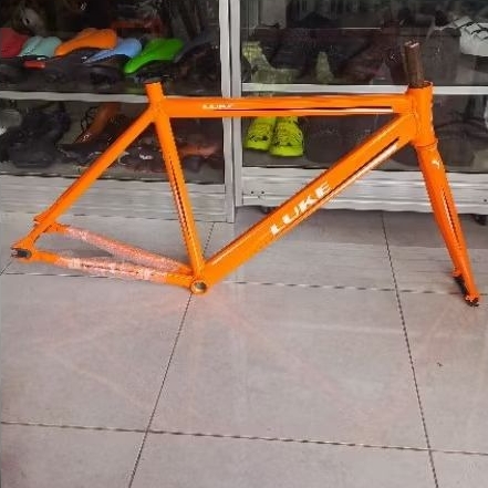 Frame Sepeda Fixie Alloy Alluminium LUKE plus Fork bukan tsunami