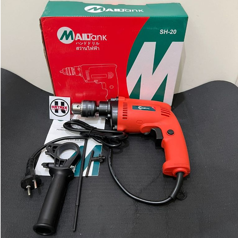 MAILTANK IMPACT DRILL SH20 BOR 13 MM DENGAN 2 FUNGSI IMPACT DAN DRILL