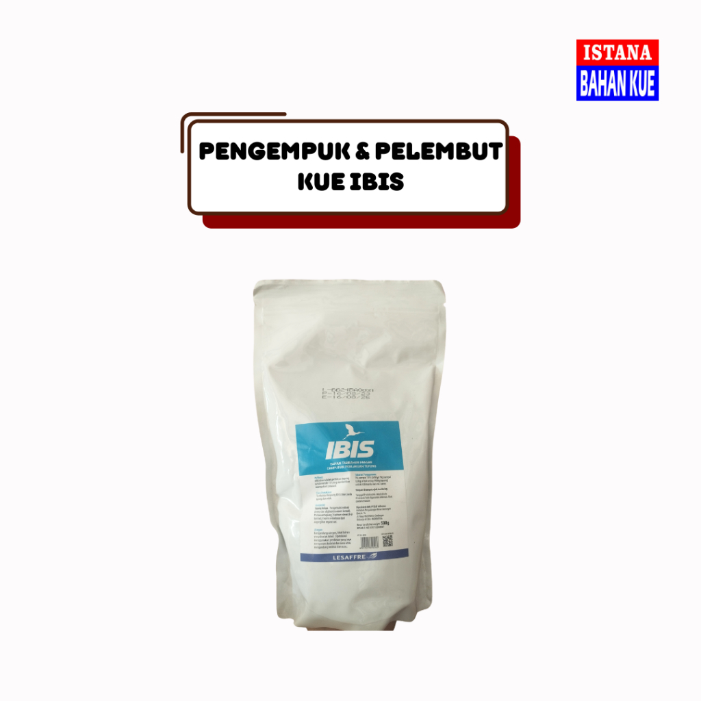 

Pelembut & pegempuk kue IBIS blue 500 gr/ Adonan bahan roti softener