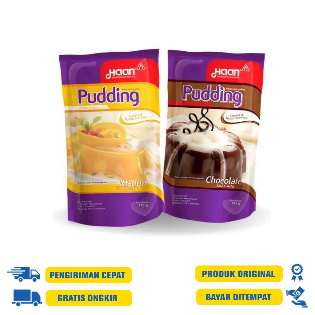 

Haan Pudding Instant Chocolate/ Mangga 145 Gram