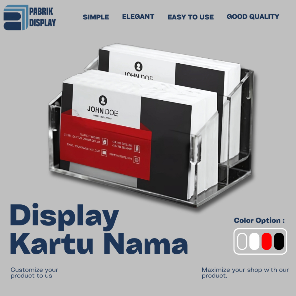 

Akrilik Display Kartu Nama | Display Kartu Nama Variasi