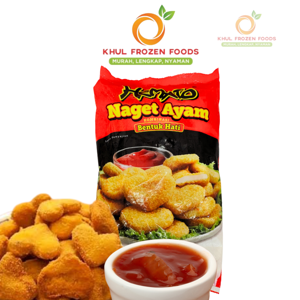 

Hemato Naget Ayam Hati 1 Kg/ Nugget hemato/ Nugget hati/ Nugget murah/ Nugget frozen