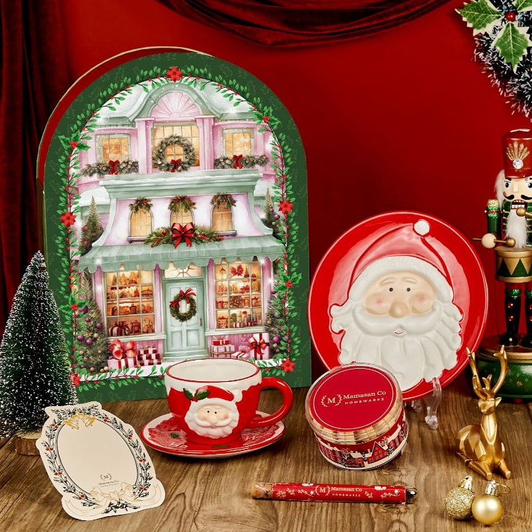 

Christmas Kris Kringle Ceramic Hamper | Parsel Natal Keramik Mamasan Co Homewares CMH1002