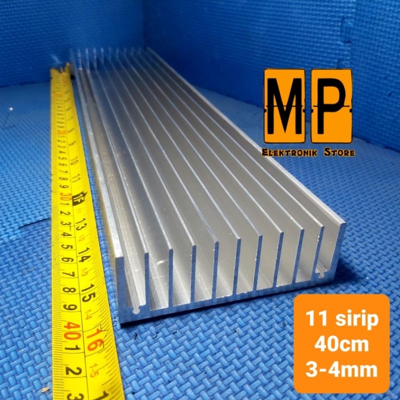 Heatsink Headsink 11 Sirip 40 cm Pendingin Transistor Bagus