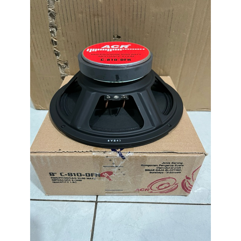 Speaker ACR FullRange 8 inch ACR C 810DFH ACR Full Range 8" 810 DFH 60W ORIGINAL 8in Speaker Mid 8 i