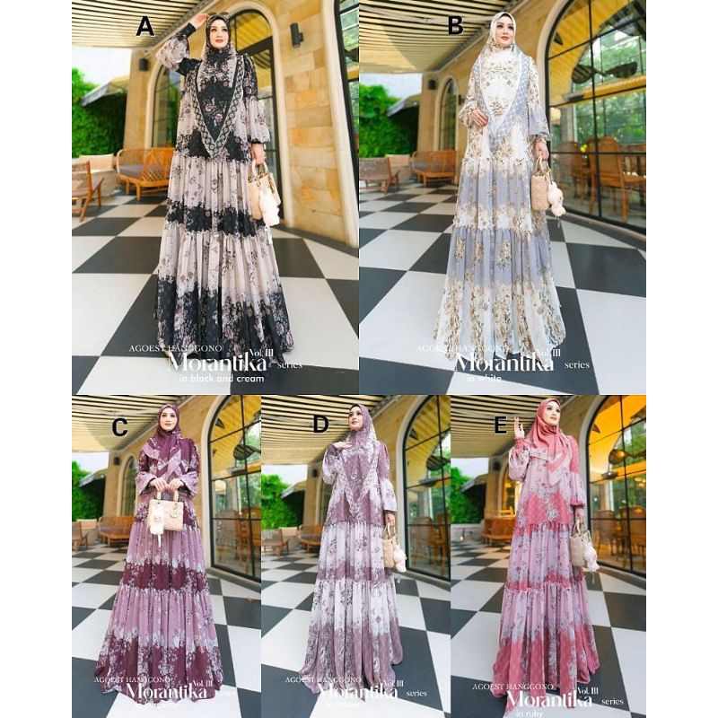 Gamis Printing Branded Morantika By Agoest Hanggono