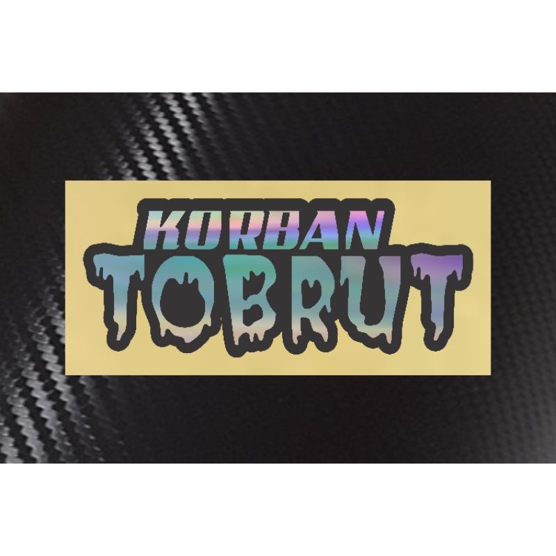 stiker korban tobrut sticker cutting korban tobrut