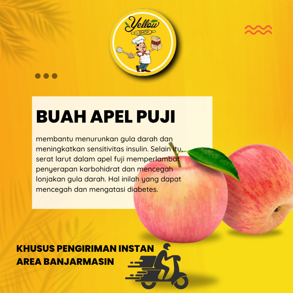 

BUAH APEL PUJI / BUAH FRESH (KHUSUS INSTAN AREA BANJARMASIN)
