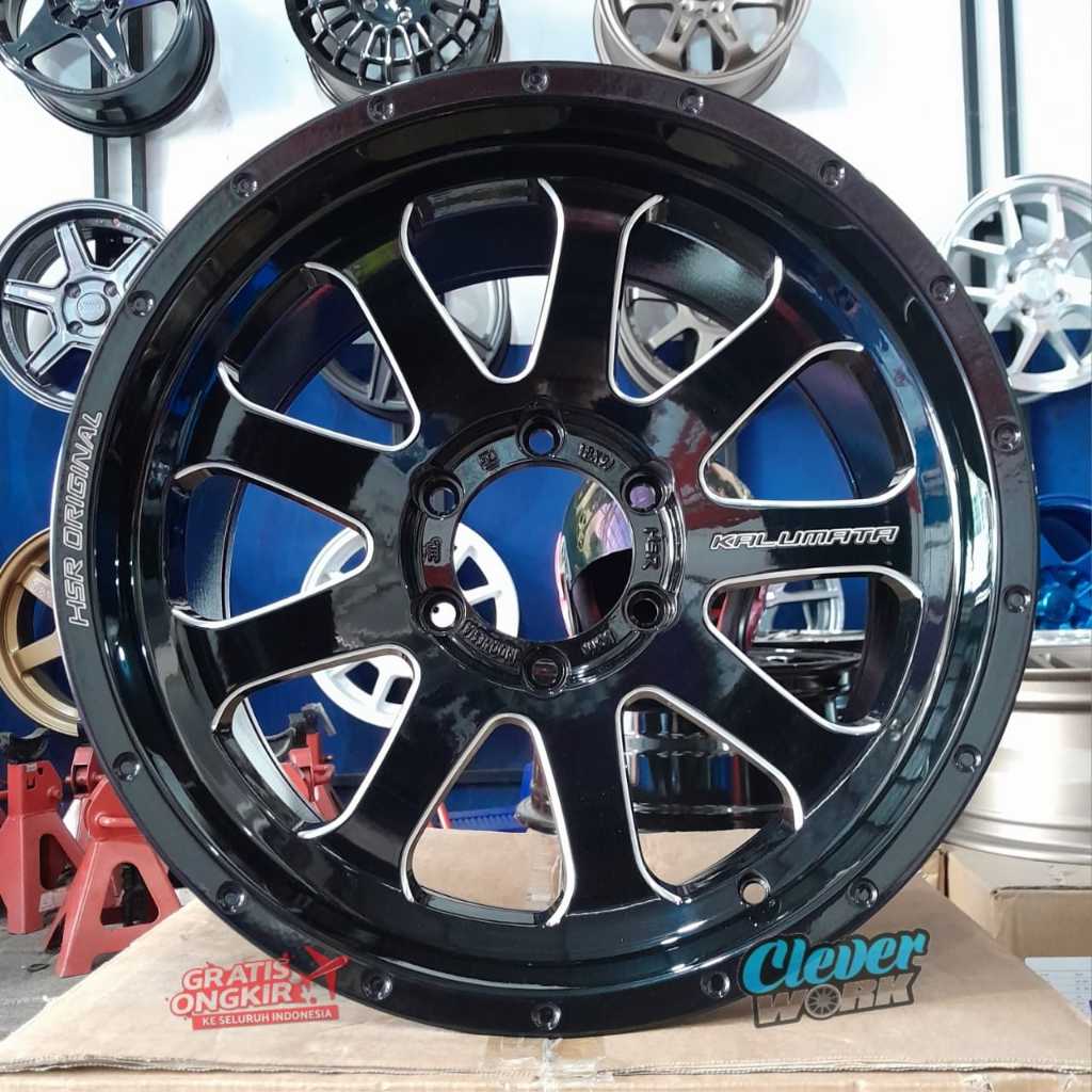 Velg Mobil Import Hsr Kalumata Ring18 Lebar9inci Hole6X13,9 BM Cocok Pajero,Triton,Hilucdc,Hummer.