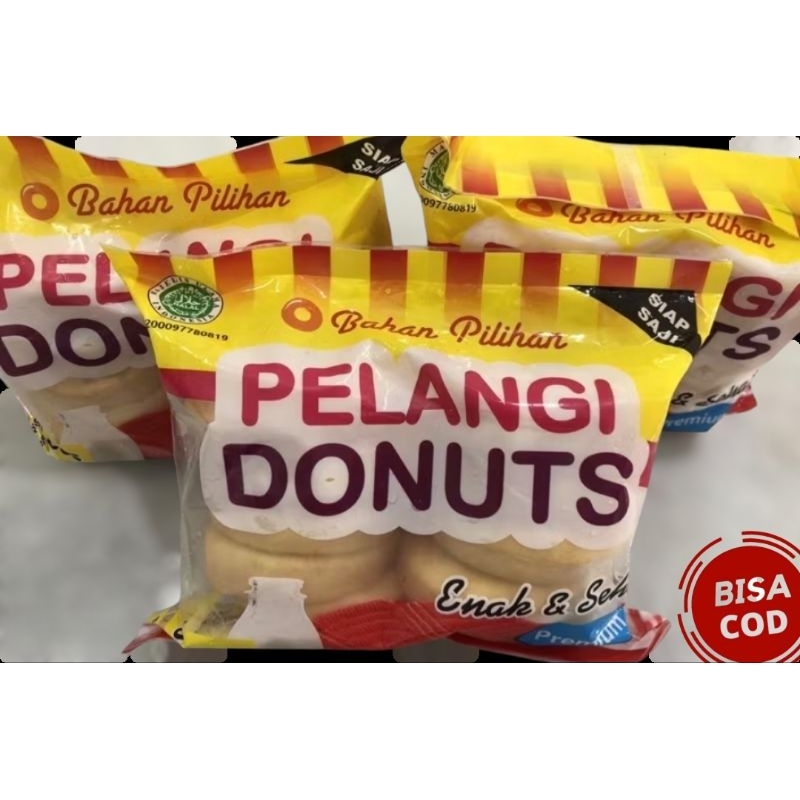 

Pelangi Donat | Pelangi Donuts Kentang besar isi 10pcs| Pelangi donat mini isi 21Frozen