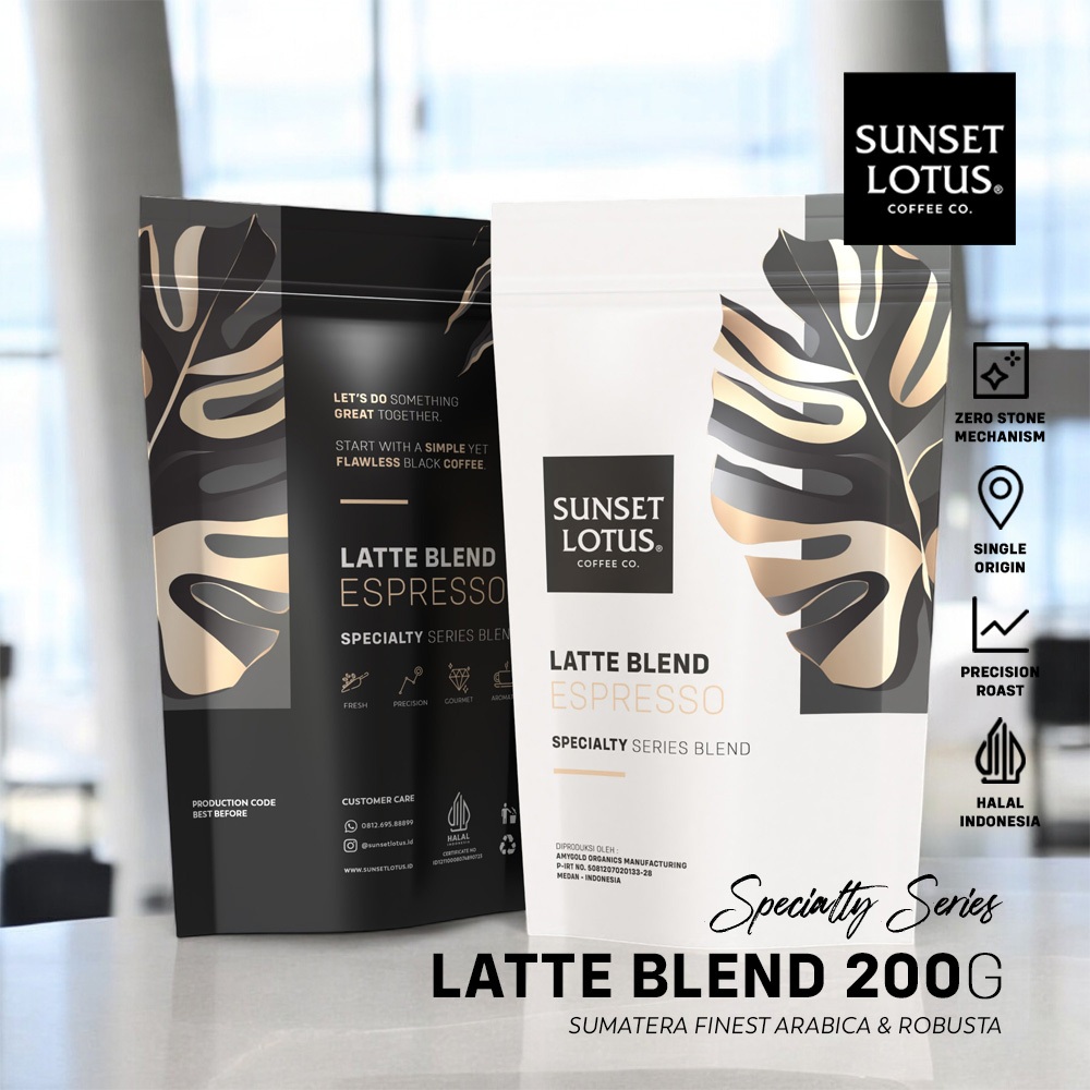 

Sunset Lotus Specialty Series House Blend Latte 200g