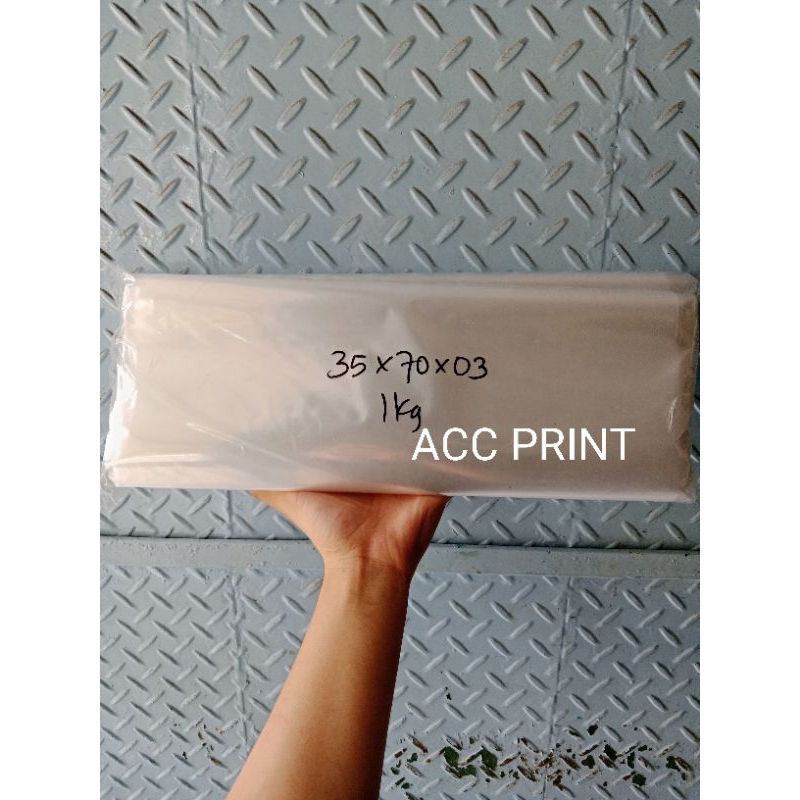 Plastik PP Tebal 03 / Plastik PP Bening 35x70x03 / Plastik Bening Uk. 35x70x03 / Plastik Kemasan Jaj