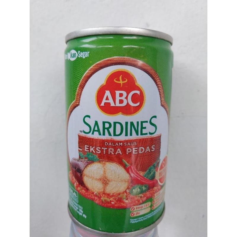 

Sarden ABC Ekstra Pedas 155gr / Makanan Kaleng Sardines / Ikan Sarden