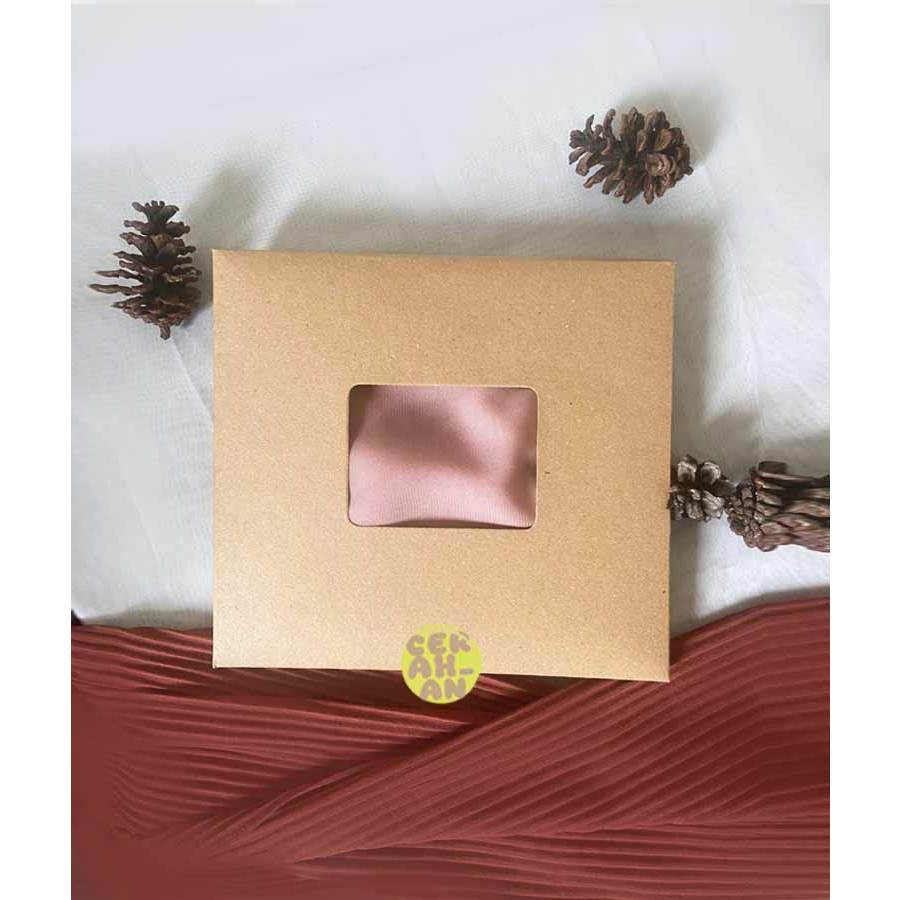 

Box Hijab Scarf Gift / Kemasan Souvenir / packaging hijab - Polosan Kraft