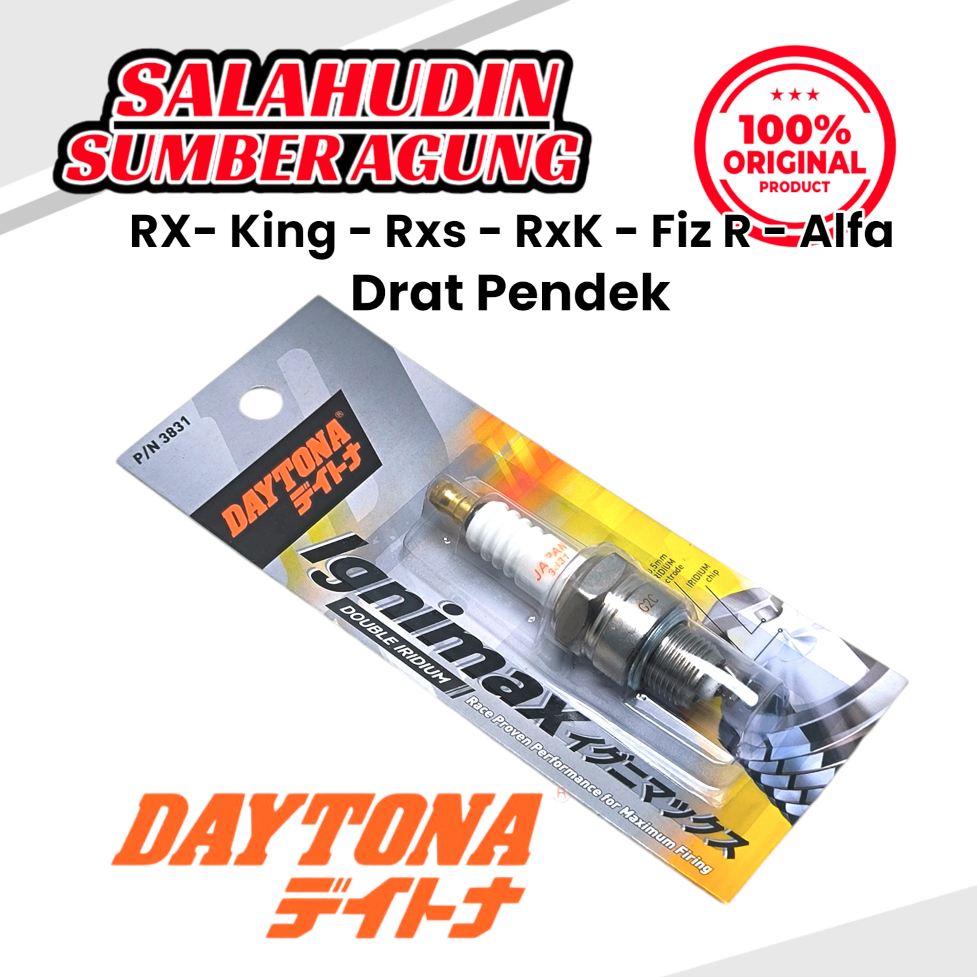 Busi Racing Daytona Double Iridium RX King, Rxs, Rxk, FizR Drat Pendek 3831