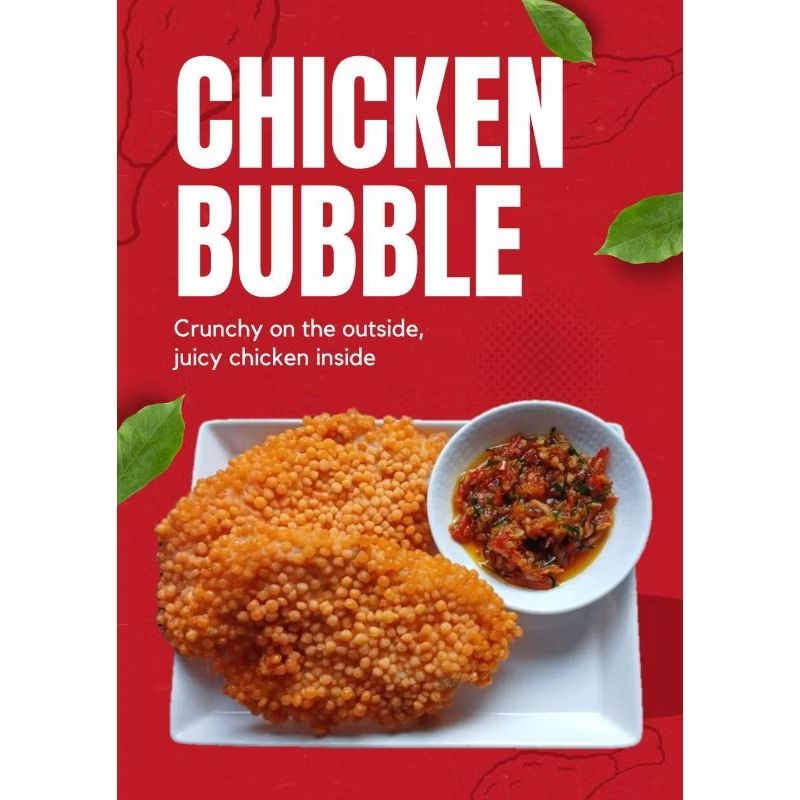 

Chicken Bubble Sambal Geprek nugget katsu ayam enak lezat kriuk