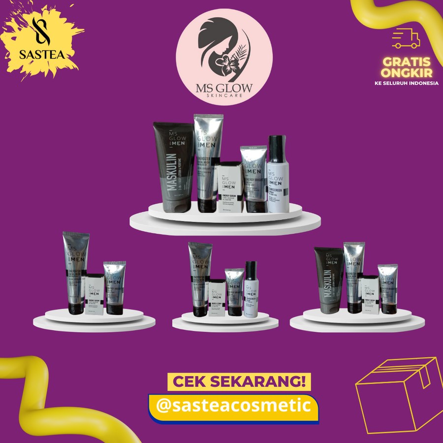 MS GLOW FOR MAN PAKET / MS GLOW MAN ECER / FOR MAN
