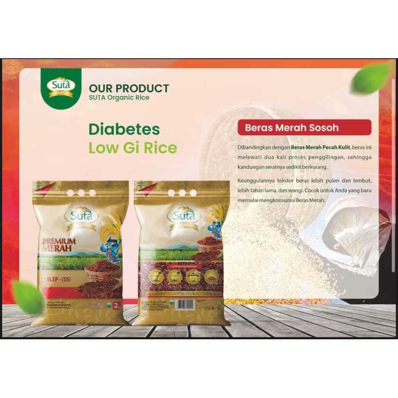 

Beras Merah SUTA Beras Diabetes Beras Diet Organic Rice Beras Premium 2kg