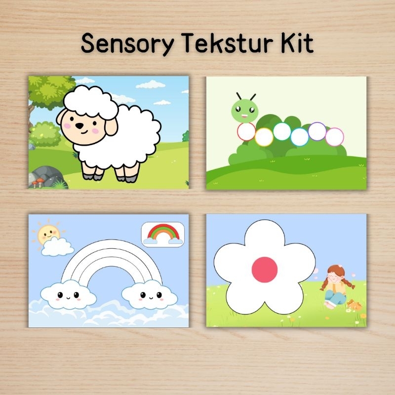 Sensory Tekstur Kit, Mainan Sensory, Stimulasi Sensory Anak