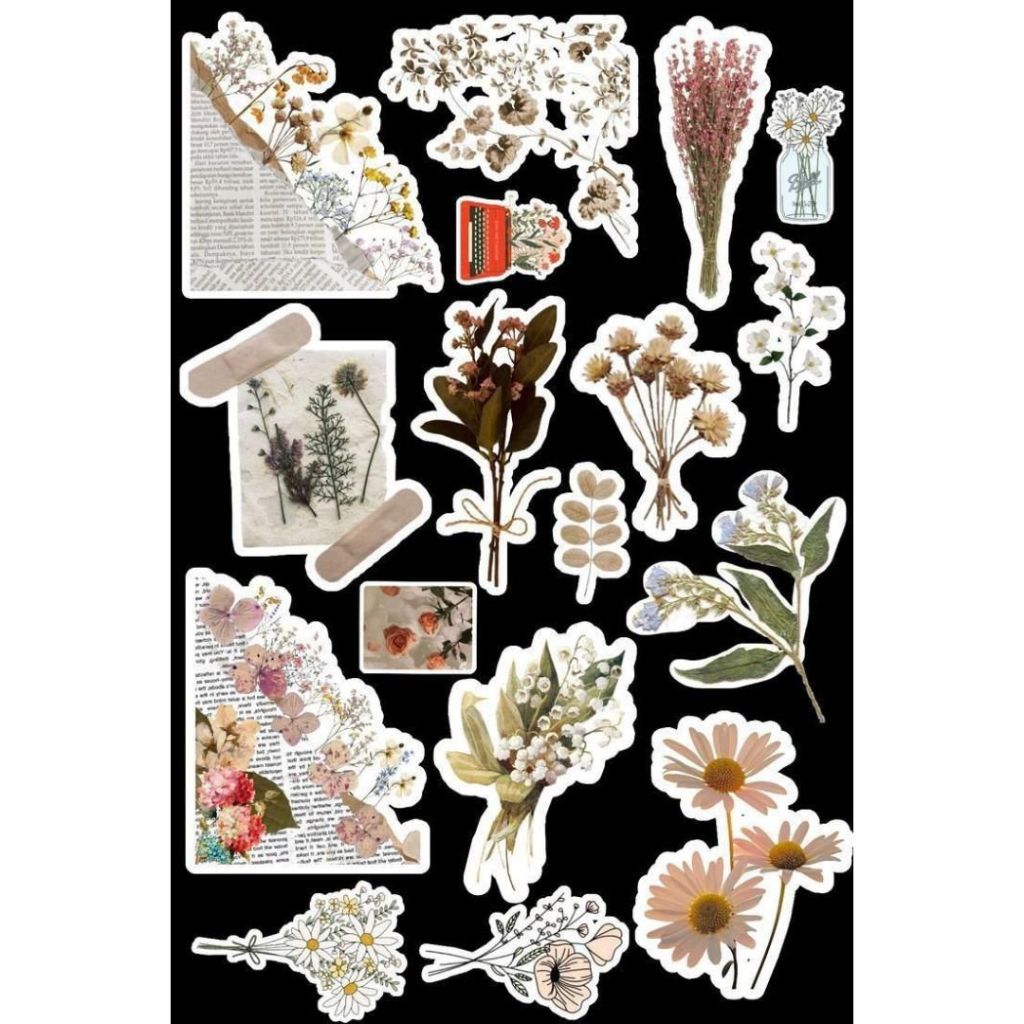 

Stiker Scrapbook Vintage Sticker A6